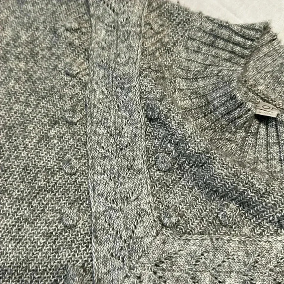 Loft Turtleneck long sleeve sweater dress gray size XL - Picture 4 of 7